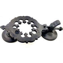 İlanib Ticaret Eco Lounge Antika Tarz Dekoratif Pirinç Osmanlı Kapı Tokmağı, Taktak - 265X75MM, Oksit