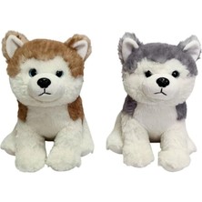 İlanib Ticaret PB31552-23 Peluş Oturan Köpek 23 cm -1 Adet Stokta Olan Gönderilir