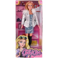 İlanib Ticaret WG-66770 Parlak Elbiseli Ceketli Bebek 29 cm