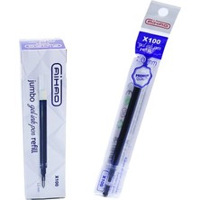 Şahin Kırtasiye Aihao X100 Refil Jumbo Imza Kalem 8526 Mavi 24'lü Kutu