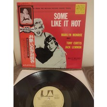 Plakperest Some Like It Hot / Marilyn Monroe - Soundtrack 1975 Japonya Basım Lp Plak - Obi’li 2.el