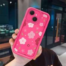 Ucuc Tecno Spark 40C Uyumlu Pembe Kırmızı Silikon Kılıf Darbeye Dayanıklı Kamera Koruma