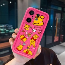 Ucuc Vivo X200 Fe Uyumlu Pembe Kırmızı Silikon Kılıf Darbeye Dayanıklı Kamera Koruma
