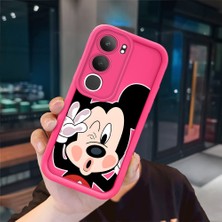 Ucuc Vivo Y19S 4G/Y19S Pro Uyumlu Pembe Kırmızı Silikon Kılıf Darbeye Dayanıklı Kamera Koruma