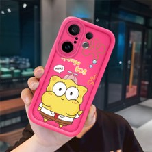 Ucuc Vivo X200 Fe Uyumlu Pembe Kırmızı Silikon Kılıf Darbeye Dayanıklı Kamera Koruma