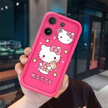 Ucuc Vivo V60 Uyumlu Pembe Kırmızı Silikon Kılıf Darbeye Dayanıklı Kamera Koruma