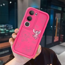 Ucuc Vivo Y19S 4G/Y19S Pro Uyumlu Pembe Kırmızı Silikon Kılıf Darbeye Dayanıklı Kamera Koruma