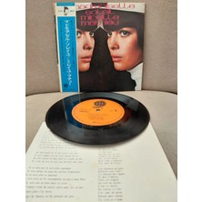Plakperest Mireille Mathieu  -  Madmoiselle Soleil - 1971 Japonya Basım Ep Plak -Obili (Nadir)-2.el