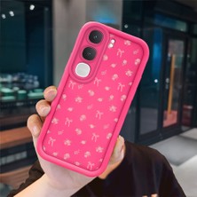 Ucuc Vivo Y31/Y21D Uyumlu Pembe Kırmızı Silikon Kılıf Darbeye Dayanıklı Kamera Koruma