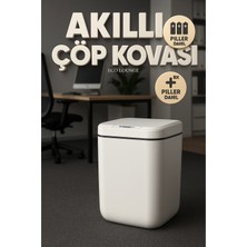 İlanib Ticaret 20 Lt Akıllı Çöp Kovası – Ofis Mutfak Banyo Için Ideal Hareket Sensörlü, Hijyenik, Estetik