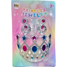 İlanib Ticaret Prenses Tacı ve Küpe Seti