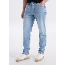 Mustang Mavi Erkek Tapered Fit Yıkamalı Denim Pantolon Toledo TAPERED-1901