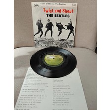 Plakperest The Beatles  - Twist & Shout  - 1973 Japonya  Basım Mini Lp-2.el