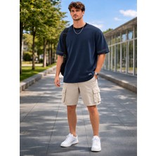 Alexander Gardi Şerit Detaylı Kontrast Yaka Basic T-Shirt