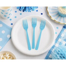 Dizayn Parti Evi Dzyn Plastik Çatal Seti Renk Seçenekli 25’li Paket Parti Sofra Çatalı Doğum Günü Baby Shower Organizasyon