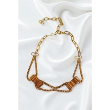 Petek Aksesuar Fiyonk Choker Tasma Kolye