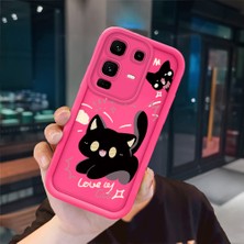 Ucuc Infinix Note 50 Pro Plus Uyumlu Pembe Kırmızı Silikon Kılıf Darbeye Dayanıklı Kamera Koruma