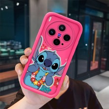 Ucuc Vivo X300 Uyumlu Pembe Kırmızı Silikon Kılıf Darbeye Dayanıklı Kamera Koruma