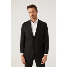 D'S Damat Ds Damat Comfort Fit Siyah Düz Takim Elbise 6HE05OB35604M