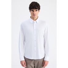 D'S Damat Ds Damat Comfort Beyaz Oxford Gömlek 6HC02G811304M