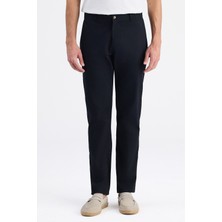 D'S Damat Ds Damat Relaxed Fit (Pilesiz) Siyah Gabardin Chino Pantolon 6HCC3I303777M