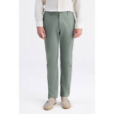 D'S Damat Ds Damat Relaxed Fit (Pilesiz) Yeşil Gabardin Chino Pantolon 6HCC3I303777M
