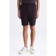Twn Slim Fit Kahverengi Düz Örme Şort 6EC136172453M