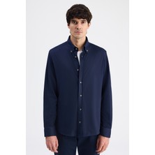 D'S Damat Ds Damat Comfort Lacivert Oxford Gömlek 6HC02G811304M