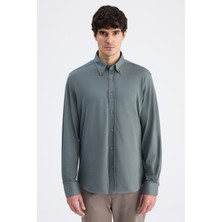 D'S Damat Ds Damat Comfort Haki Oxford Gömlek 6HC02G811304M