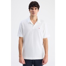 D'S Damat Ds Damat Regular Fit Ekru Düz T-Shirt 6HC144701221M