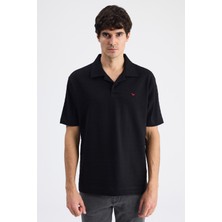 D'S Damat Ds Damat Regular Fit Siyah Düz T-Shirt 6HC144701221M