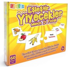 Edukido Eşleştir, Yiyecekler Mukavva Puzzle