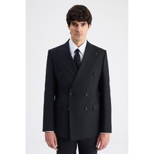 D'S Damat Ds Damat Regular Fit Siyah Düz Takim Elbise 6HE05OB35588M