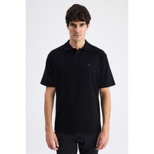 D'S Damat Ds Damat Regular Fit Siyah Düz T-Shirt 6HC144701222M