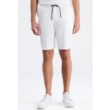 Twn Slim Fit Ekru Düz Örme Şort 6EC136172453M