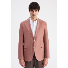 D'S Damat Ds Damat Regular Fit Tarçın Armürlü Kumaş Ceket 6HF04Z201438M