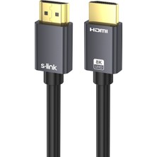 S-link SL-HM8K15 HDMI TO HDMI 1,5m v2.1 8K60 HZ 4K 120HZ Kablo