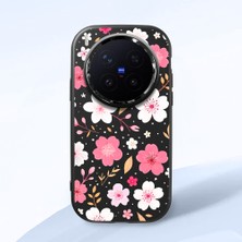 Ucuc Vivo X300 Pro Uyumlu Darbe Emici Kamera Korumalı Siyah Silikon Özel Baskı Desenli Kılıf