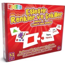 Edukido Eşleştir, Renkler ve Şekiller Mukavva Puzzle
