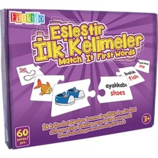 Edukido Eşleştir,  Ilk Kelimeler Mukavva Puzzle
