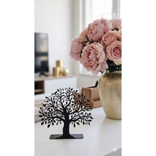 Metal Hayat Ağacı Biblo Masa Dekoru Ağaç BOYUT: 14*14,5*3 CM