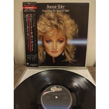 Plakperest Bonnıe Tyler - Faster Than The Speed Of The Night - 1983 Japonya Basım Plak - Obi’li 2.el
