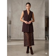 362 Fashion Butik Ceketli Tül Elbise