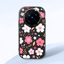 Ucuc Vivo X200 Pro Uyumlu Darbe Emici Kamera Korumalı Siyah Silikon Özel Baskı Desenli Kılıf
