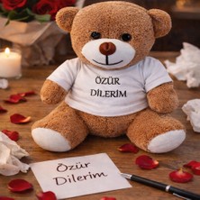 İlanib Ticaret Özür Dilerim Tişörtlü Peluş Ayıcık