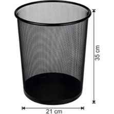 Pnr Hijyen Ofis Tipi File Çöp Kovası Siyah Renk