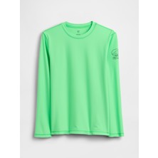 Gap Erkek Çocuk Açık Yeşil Logo Rash Guard Mayo Üst