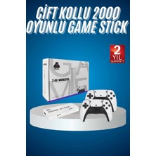 İlanib Ticaret 2.4 Ghz Oyun Konsolu Çift Konsol 4K Ultra Hd Game Stick