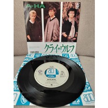 Plakperest A-Ha  –  Cry Wolf  - 1987  Japonya Basım 45LIK Plak-2.el