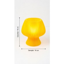 My Craft 3D MYCRAFT3D Akordeon Tasarım Masa Lambası - 3D Pleated Doku Dekoratif Gece Lambası Modern Ev Hediyesi Aydınlatma